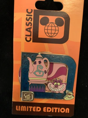 £28.39 • Buy Disney WDW Classic 'D' Collection Cheshire Cat Alice  LE 1000 PIN Spinning