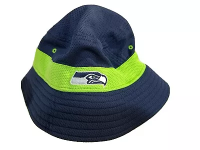 New Era Seattle Seahawks Training Football Bucket Cap Hat NFL NWT Adult • $15