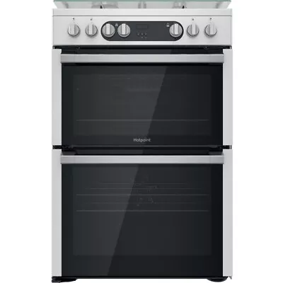 Hotpoint HDM67G9C2CX/U Dual Fuel Cooker With Double Oven - Silver • £539
