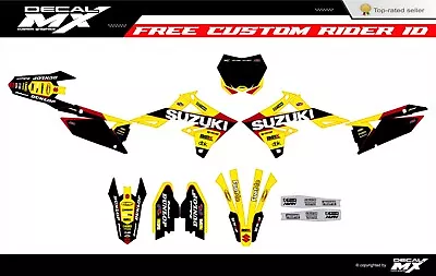 Fits Suzuki RMZ 250 2019 To 2024 RMZ450 2018 To 2024 Graphic Kit Decals Stickers • $128.24