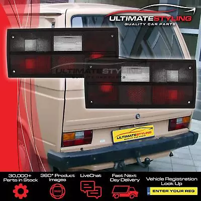 VW Transporter T2 T3 T25 Rear Back Lights Smoked Red Custom Tail 1979-1991 Bus • $116.93