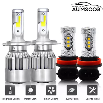 For 2008 2009 2010 Toyota Highlander LED Headlight Hi/Lo + Fog Light Bulbs Combo • $39.99