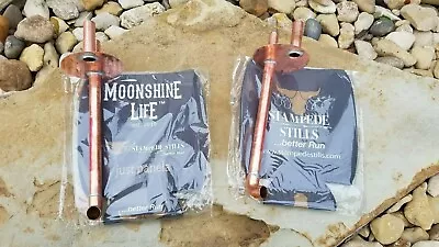 PAIR 20oz 1/2  Copper Pipe 1/2 Gallon Mason Jar Thumper Kit + Insulated Coozie • $88