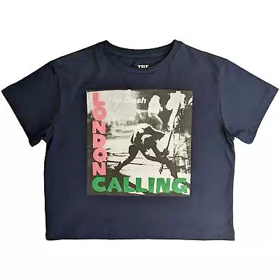 The Clash Ladies Crop Top: London Calling OFFICIAL NEW  • £18.73
