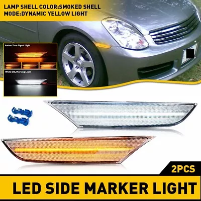 For 2001-2006 Nissan Skyline V35 Sedan LED Marker Side Light Car Lamp 2pcs/Set • $28.51