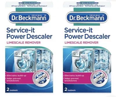 2 Dr Beckmann Power Descaler Limescale Remover Washing Machine Dishwasher 4x50g • £8.70