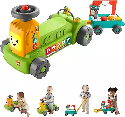 Fisher-Price Laugh & Learn 4-in-1 Farm To Market Tractor Ride- On • £37.99