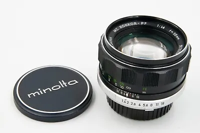 Minolta MC Rokkor-PF 58mm F1.4 MD-Mount Lens W/Caps As-Is For Parts Or Repair • $42.50