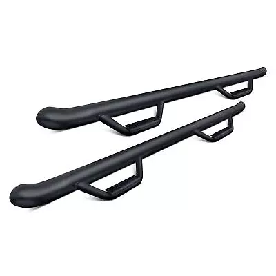 N-Fab 359266 - 2  Cab Length Black Round Nerf Steps Fits 2005-2015 Toyota Tacoma • $591