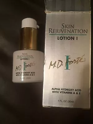 M.D. MD Forte I SKIN REJUVENATION LOTION VINTAGE CONDITION -  READ LISTING Leak • $74.99