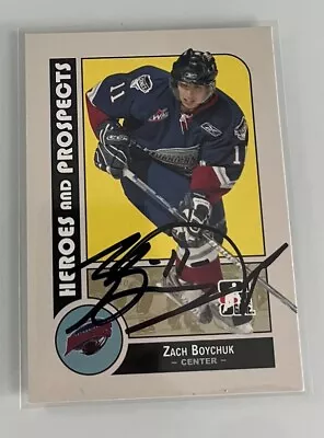 2008-09 ITG Heroes And Prospects Zach Boychuk #83 Auto Autograph Signed • $4.75