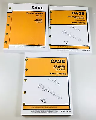 $88.97 • Buy Case 580Ck Tractor Loader Backhoe Service Parts Manuals Repair Shop Tractor Ck