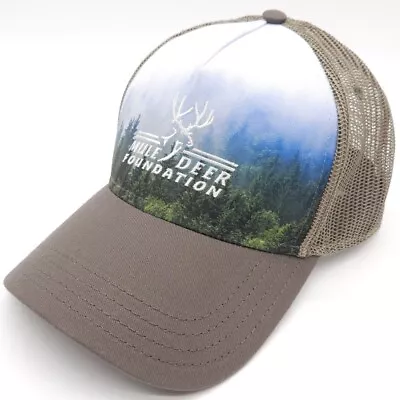 Mule Deer Foundation MDF Snapback Mesh Trucker Hat Ball Cap Adjustable Outdoors • $14.99