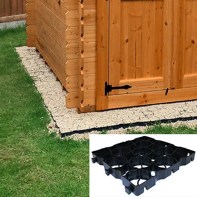 £207.99 • Buy SHED BASE KIT Eco Plastic Grids Weed Fabric All Sizes TruePave Pavers Path Drive
