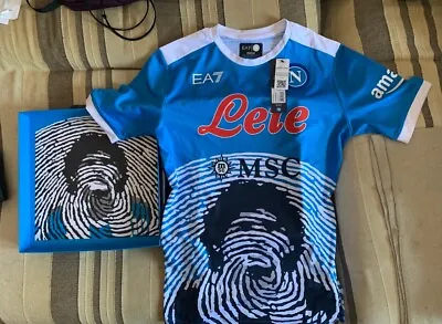 Ea7 Armani M Napoli Maradona Shirt Limited Edition Box #1554 Champions No Fake • $1500