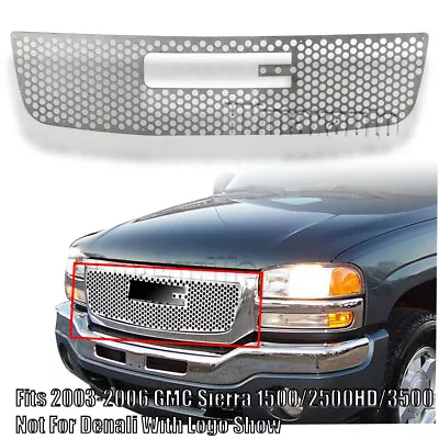 For Sierra 03-07 1500/3500/1500HD/2500HD Stainless Grille Laser Cut Upper Grill  • $74.99