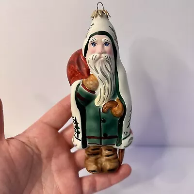 Vaillancourt Folk Art Ornament Scherenschnitte Santa 6  OR561 Hand Painted • $49.99