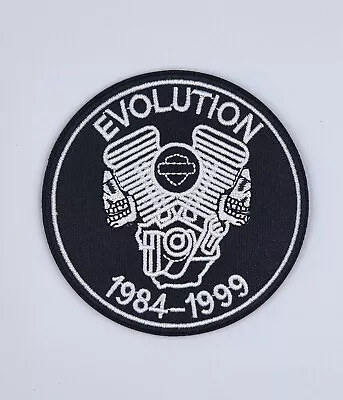 EVOLUTION Round Australia Harley Davidson Vest Iron Sew On Biker • $8.50