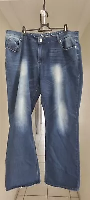 NWT ~ CITY CHIC [sz 18 R] Blue Harley Mid Rise Bootleg Jeans • $0.99