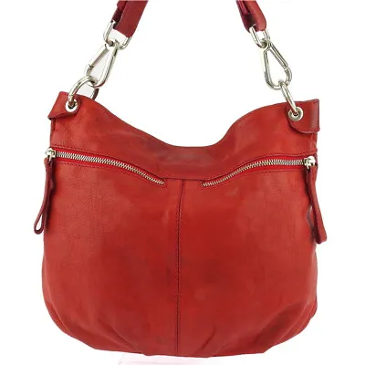 Mauro Governa Shoulder Bag Zip Pocket Leather Authentic Used L3240 • $270.11