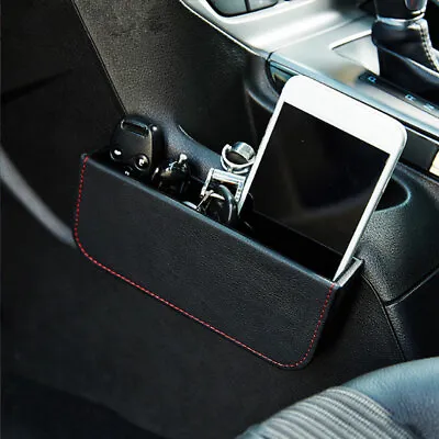 Car Phone Holder Interior Organizer Storage Bag Box Accessories Universal Black • £11.63