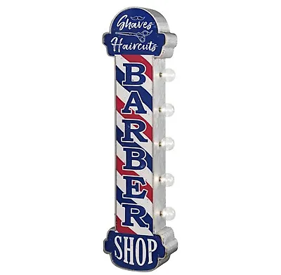 Barber Shop Marquee LED Sign Vintage Style Double Sided 30  Battery Operated • $69.99