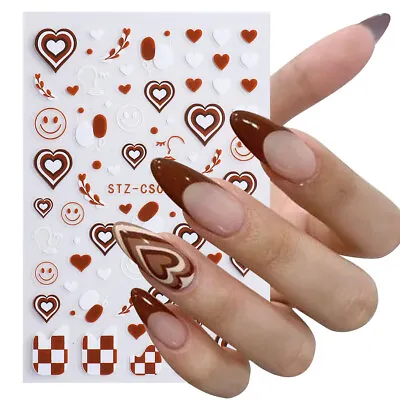 Drawing Pattern Nail Stickers Waterproof Nail Art Design DIY Decals Easy Use • $1.95