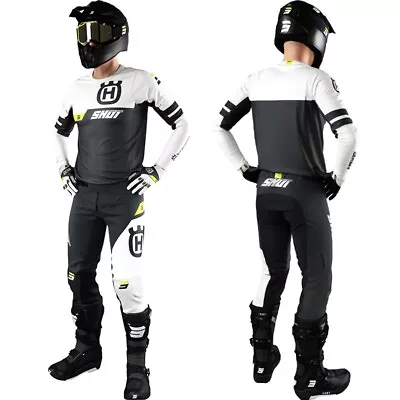 Shot Aerolite LE Husqvarna Motocross Gear Set Jersey/Pants Combo MX Racing Set • $156