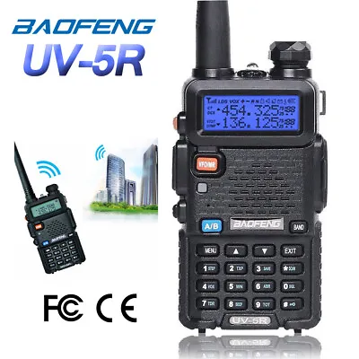 Baofeng UV-5R VHF UHF Dual-Band Ham 5W Portable Two-way Radio Walkie Talkie • $19.99