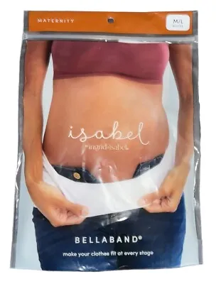 Isabel Maternity By Ingrid & Isabel Bellaband Support Belt Size M/L White - NEW • $5