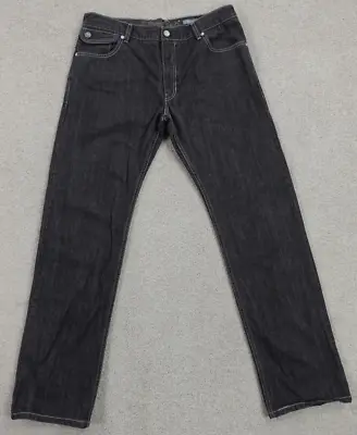 Vintage SilverTab Jeans Men's 36x34 Black Straight Buckle Back Flap Pocket Y2K • $99.99