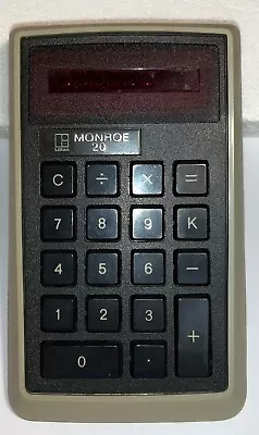 Monroe Model 20 Calculator - NO Power Cord - AC/DC - Working Condition Unknown • $27.50