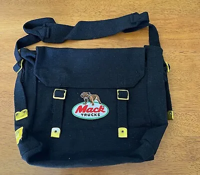 WH2 Black Canvas Shoulder Bag- Mack Truck • $30