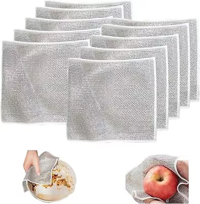  10PCS Multipurpose Wire Miracle Cleaning Cloths • $14.98