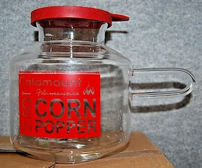 Microwave Popcorn Popper Catamount Glass Corn Popper 2 1/2 Quarts  New  S4208  • $44.99