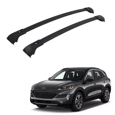1Pair For 2020-2021 Ford Escape Black Roof Rack Cross Bar Rails Cargo OE Style • $66.78