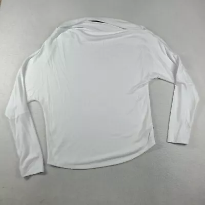 Decjuba Top Long Sleeve Basic White Pullover Size L Stretch Adult Womens Basic • $13