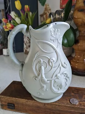 £13.95 • Buy Victorian Scroll Foliate Raised Relief Moulded Stoneware Jug