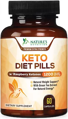 Keto Diet Pills 1200mg Ultra Ketogenic Supplement For Weight Loss And Fat Burn • $14.02