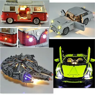 LED LIGHT KIT Bugatti Lamborghini Ferari Cooper Camper Dodge Aston Martin Legoes • $45.99