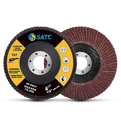 40PCS 4.5 Inch Flap Sanding Grinding Discs Wheel 40 Grit For 4-1/2 Angle Grinder • $47.99