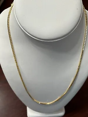 14K Yellow Gold Milor Box Chain 20  5.2 Gr. • $315