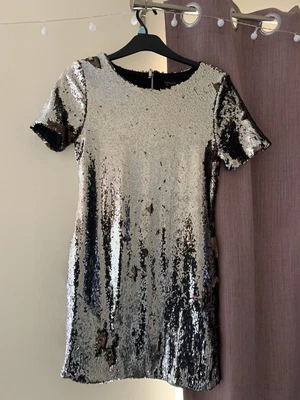 £5 • Buy Topshop Silver/Bronze Sequin Mini Dress Size 12 BNWT 