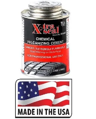 Cold Vulcanizing Rubber Cement Tire Repair 8oz Can Wheel Bicycle Patch Plug Glue • $9.95