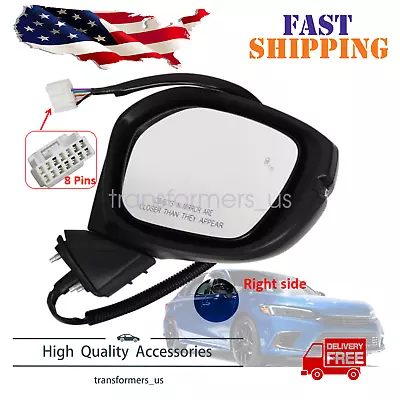 Fits Honda Civic Sport Right Side Mirror Blind Spot Heated Turn Signal 2022 23 • $81.31