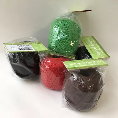 Five Balls Of 'Twilleys' Crochet Cotton Various Colours Still In Packaging • £10