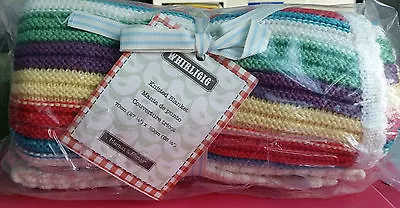 Mamas Papas Blanket Cotton 100% Whirligig Knitted 70x90cm Baby Boy Girl Gift • £17.99