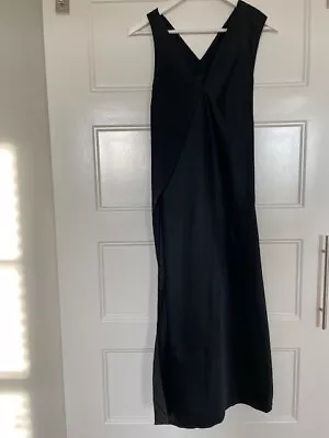 New Without Tags VICTORIA BECKHAM Black Silk/Viscose Dress  SZ US6 UK10 England • $155
