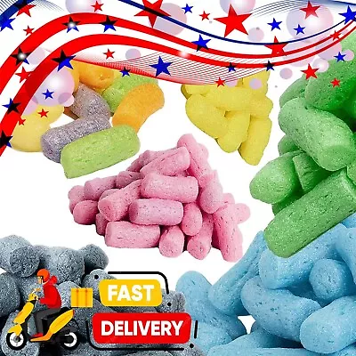 Selection Of Coloured Biodegradable Eco Flo Cubic Loose Fill Packing Peanuts • £88.40