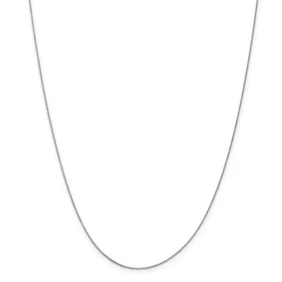 $58.44 • Buy Real 10kt White Gold .5mm Box Chain; 14 Inch